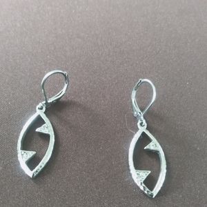 Austrian Crystal Earrings Stainless Steel New